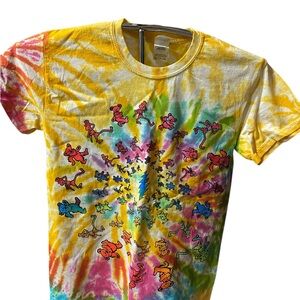 Vibrant Tie-Dye Grateful Dead Short Sleeve Tee